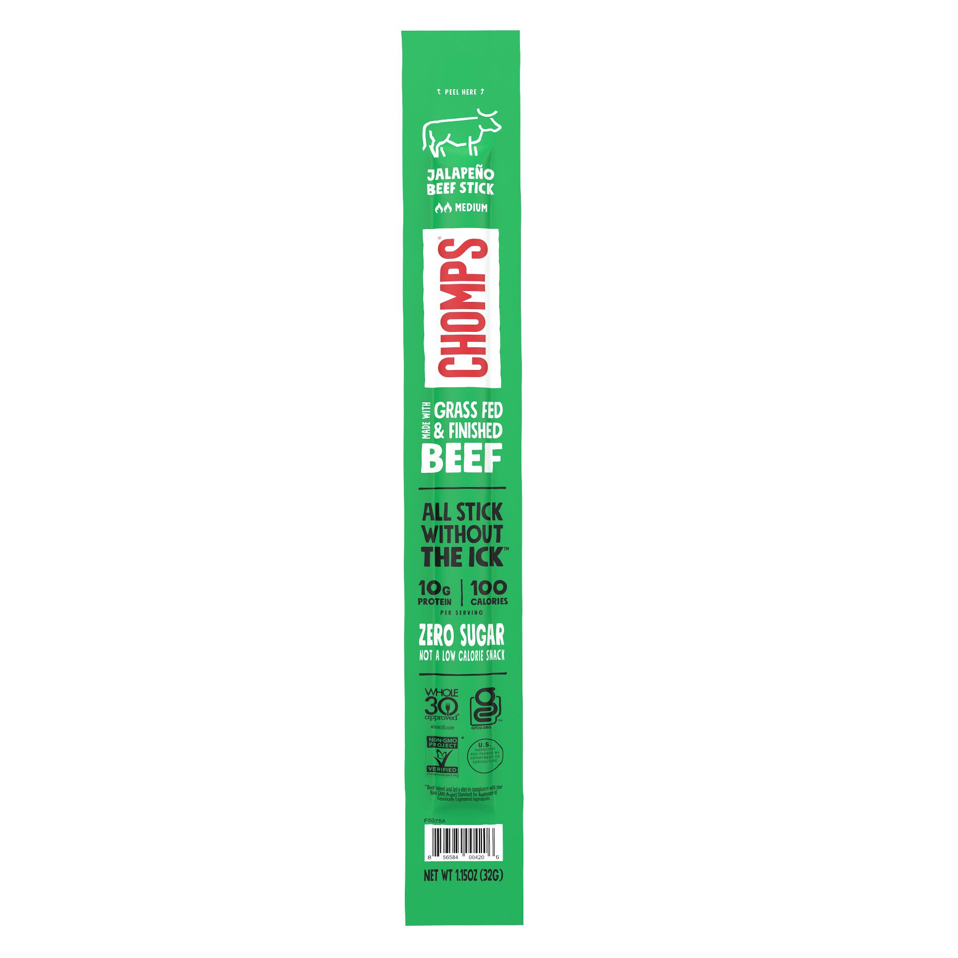 Chomps Jalapeno Beef Stick - 1.15oz