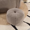 Sapphtopaz Soft Chenille Bean Bag Chair with Footstool Lazy Sofa Chair Bean Bag Chairs for Adults Stuffed High Resilient Foam for Gaming, Watching TV - 4 of 4