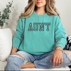 Simply Sage Market Embroidered Aunt Outline Garment Dyed Sweatshirt - 2 of 4