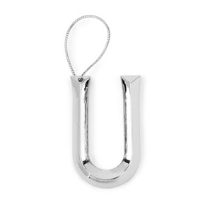Metallic Monogram Ornaments U - Bullseye's Playground™ - 1 of 3