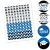 Big Dot of Happiness 2025 Blue Graduation Party Round Candy Sticker Favors - Labels Fits Chocolate Candy (1 Sheet of 108) - 2 of 4
