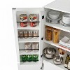 MAYEERTY 72" Farmhouse Kitchen Pantry, 8 Door Shelves Curved Design, Kitchen Dining Bathroom, White - 3 of 4