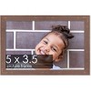 PosterPalooza | Photo Size Shabby Chic Brown Picture Frame - UV Acrylic, Foam Board Backing, Hanging Hardware - 2 of 4
