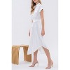 August Sky Women's Belted Button Up Shirt Dress - 3 of 4