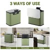 1.32 Gallon Kitchen Trash Can, Stainless Steel Step-Type Trash Can with Soft Lid and Removable Inner Bucket for Office, Bathroom, Living Room - 2 of 4