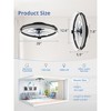 Itopfox Low Profile Ceiling Fan with Lights and Remote, Flush Mount Fandelier LED Light, Dimmable 3000K-6000K, 6 Wind Speeds, Quiet Reversible Motor - 3 of 4