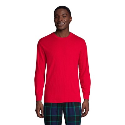 Lands' End Men's Knit Rib Crewneck Pajama Shirt