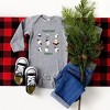 The Juniper Shop Christmas Spirits Green Words Baby Long Sleeve Bodysuit - 2 of 3