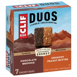 Clif Bar Duos Chocolate Brownie and Crunchy Peanut Butter - 11.6oz