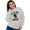 Funny Christmas Get Baked Gingerbread Sweatshirt for Men or Women Brisco Brands - 3 of 4