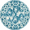 Unique Loom Rosso Piazza Border Indoor Woven Area Rug - 2 of 4