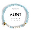 ETHIC GOODS Women's 4mm Morse Code Bracelet [AUNT] - Cloudy Blue & Howlite - image 2 of 4