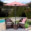 Best Choice Products 7.5ft Heavy-Duty Outdoor Market Patio Umbrella w/ Push Button Tilt, Easy Crank - 3 of 4