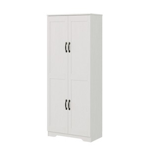 Tall Kitchen Pantry Cabinet, 60'' Storage Cabinet with 2 Doors - 1 of 4