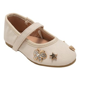 bebe Girls' Ballet Flats – Sparkly Ballet Sandals for Girls with Charms, Dressy Ballet Shoes for Little Kid/Big Kid/Toddler - 1 of 4