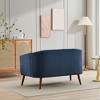 NicBex 50.78 Inch Modern Loveseat Couch,Corduroy 2-Seat Sofa with Wooden Legs for Small Space,Bedroom,Apartment - 4 of 4