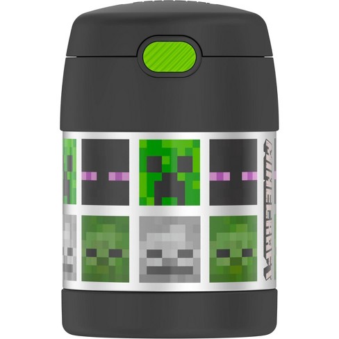 Thermos Minecraft 16oz Funtainer Water Bottle - Black