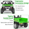 24V 4WD 6-Wheel 2-Seater Kids Ride-On Dump Truck, Remote Control, 4×75W Motors, LED Lights, Music, Functional Dump Bed - 2 of 4