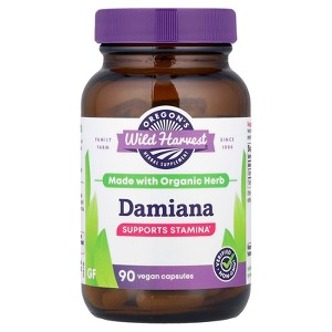 Oregon's Wild Harvest Damiana, 90 Vegan Capsules (375 mg per Capsule) - 1 of 4