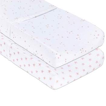 Ely's & Co. Baby Changing Pad Cover - Cradle Sheet 100% Combed Jersey Cotton Pink for Baby Girl