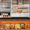 Commercial Food Warmer, Food Display Case 24 Inch - 2-Tier Countertop Stainless Steel Warmer with Tempered Glass Shield for Buffet Restaurant - 3 of 4