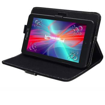 LINSAY 7" Tablet 64GB STORAGE New Android 13 Bundle Leather Case