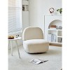 Nordlys Beige Corduroy Swivel Lounge Chair Modern Design Style Upholstery Living Room - 2 of 4