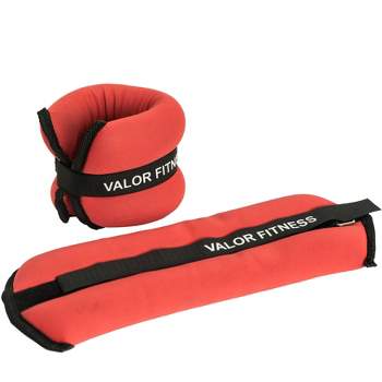 Valor Fitness Ankle and Wrist Weight Pair - Red (3lbs)