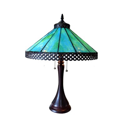 Chloe Lighting Mila Tiffany-style 2 Light Table Lamp 16" Shade