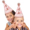 Big Dot of Happiness 1st Birthday Little Miss Onederful - Cone Happy Birthday Party Hats for Kids and Adults - Set of 8 (Standard Size) - 2 of 4