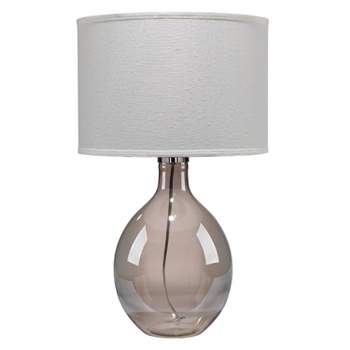 Juliette Glass Table Lamp Gray - Splendor Home