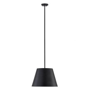 Lilly 1-Light Pendant - Modern Steel Fixture for Kitchen & Living Area, 18" Wide - 1 of 4