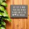 Slickblue Rustic Dog Warning Sign, Solid Knotty Pine Wood, 9x12 Wall Art, Entryway Humor Style - 2 of 3