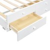Sapphtopaz Wooden Daybed Bed Frame with Trundle Bed and 3 Drawers Modern Save-Space Sofa Bed with Slats Support for Bedroom,Apartment - 2 of 4
