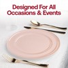 Smarty Had A Party Pink Flat Round Plastic Wedding Value Set - 30 Sets - 2 of 4