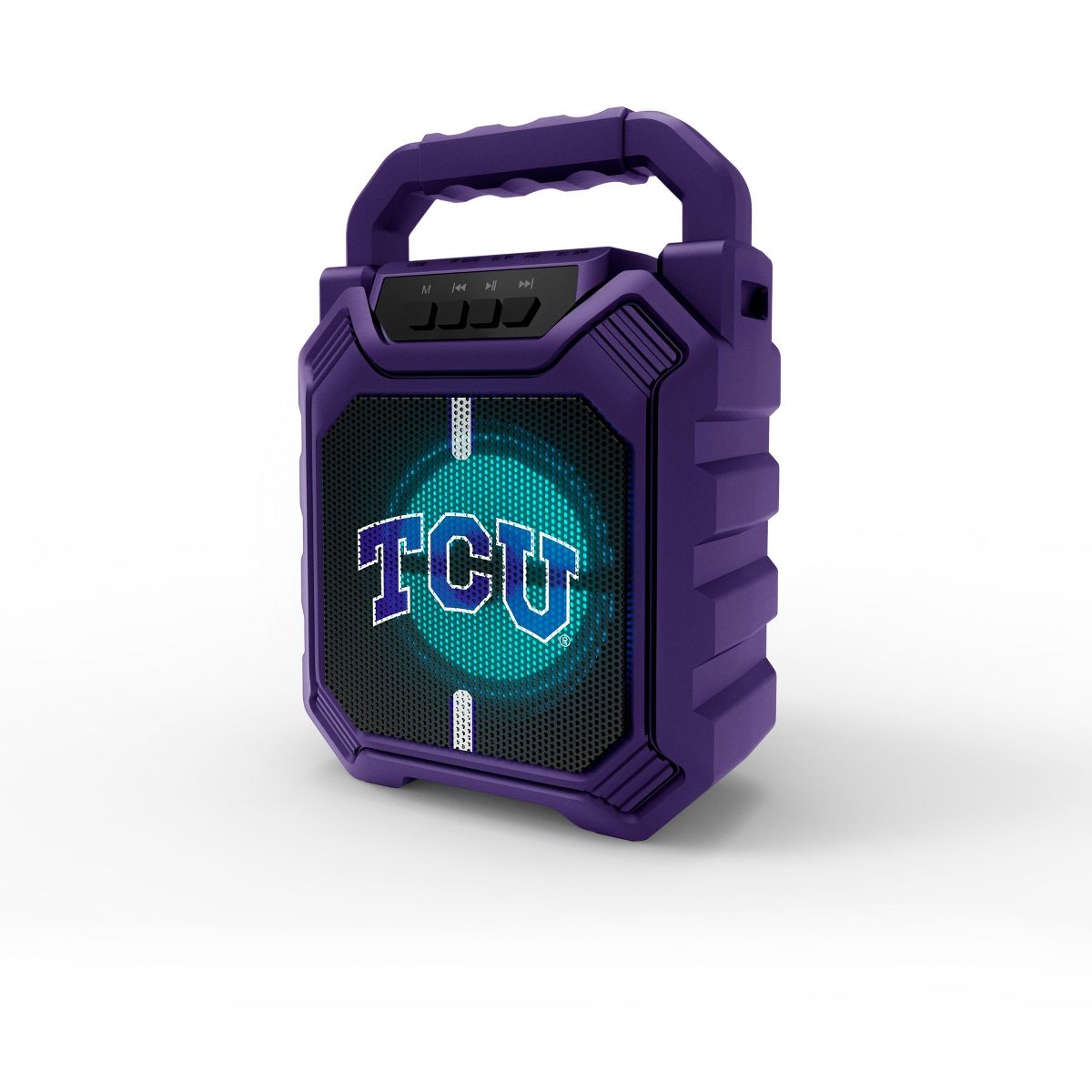 SOAR Collegiate LED ShockBox Wireless Bluetooth Speaker with FM radio- Tcu Horned Frogs