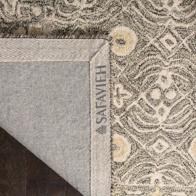 Ivory Elegance Hand-Tufted Wool Rectangular Area Rug, 4' x 6'