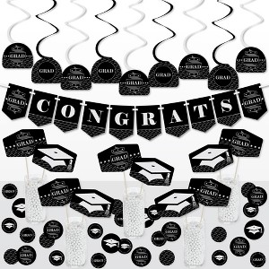 Big Dot of Happiness Graduation Cheers - Graduation Party Supplies Decoration Kit - Decor Galore Party Pack - 51 Pieces - 1 of 4