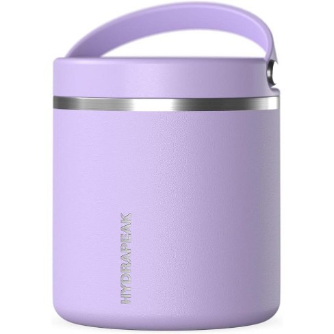 Hydrapeak Stainless Steel Vacuum Insulated Wide Mouth Thermos Food Jar for Hot Food and Cold Food Lavender 32 oz