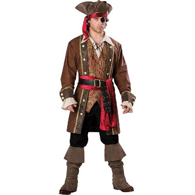 Incharacter Costumes Mens Elite Pirate Captain Skullduggery Costume ...