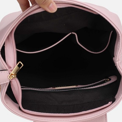 MKF Collection Convertible Backpack with Adjustable Straps, Ingrid | MKF Collection by Mia K - Pink — фото 6