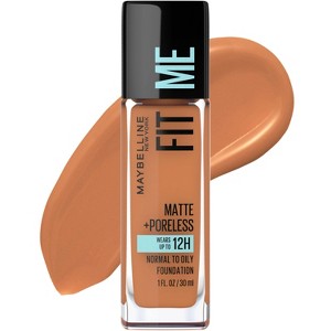 Maybelline Fit Me Matte + Poreless Oil Free Liquid Foundation - 1 fl oz - 1 of 4