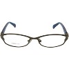 Valentino  NJS Unisex Rectangle Eyeglasses Silver 51mm - 2 of 3