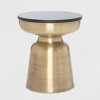 Finch Adler Brass Metal Side Table Black/Gold - 3 of 4