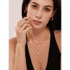 Clotth 18K Gold–Plated White Seashell Pendant Necklace Collection – French-Inspired Titanium Steel Jewelry for Women - 2 of 4