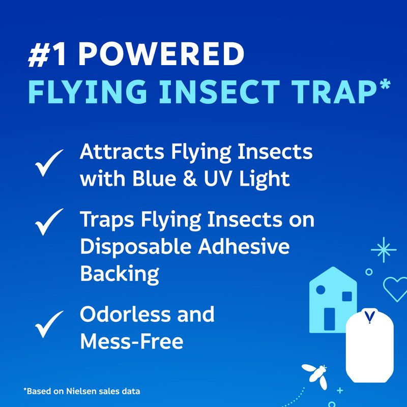 Zevo Indoor Flying Insect Trap for Fruit flies, Gnats, and House Flies (1 Plug-In Base + 1 Refill Cartridge), 5 of 21
