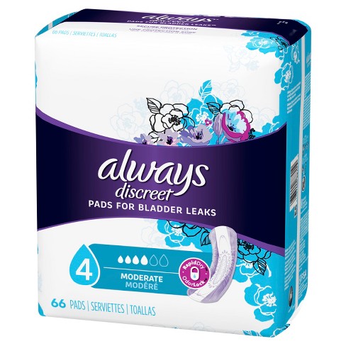 Always Discreet Incontinence Pads - Moderate Absorbency - Regular ...