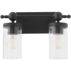 Quorum Lighting Lee Boulevard 2 - Light Vanity in  Matte Black - 1 of 1