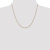 Black Bow Jewelry 1mm 14k Yellow Gold Diamond Cut Solid Spiga Chain Necklace - 2 of 4