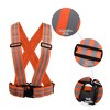 Unique Bargains Polyester High Visibility Safety Walking Cycling at Night Reflective Vest 1 Pc - 3 of 4